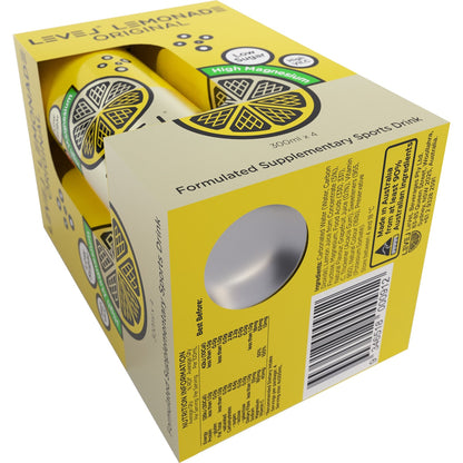 Level Lemonade Original Cans 300ml X 4 Pack