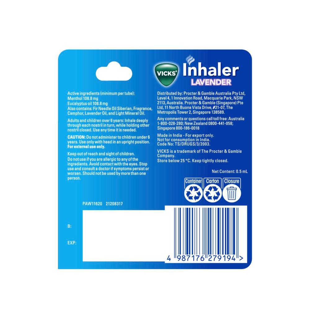 Vicks Inhaler Lavender - 1 Pack