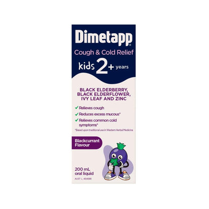 Dimetapp Cough Cold & Flu Elderberry & Ivy Leaf - 200mL