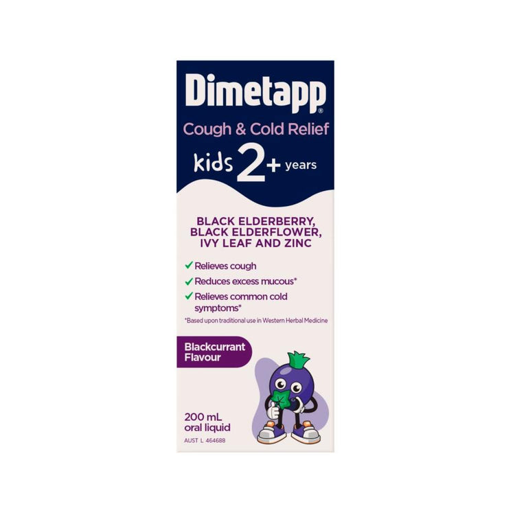 Dimetapp Cough Cold & Flu Elderberry & Ivy Leaf - 200mL