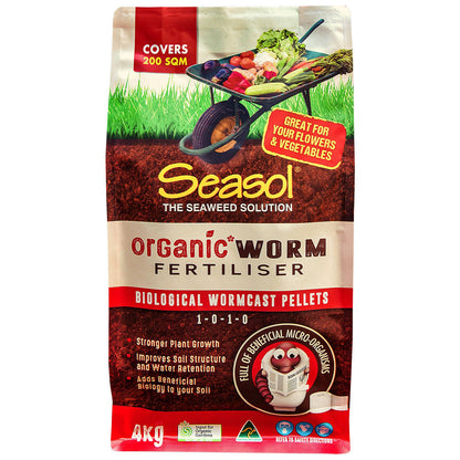 Seasol Organic Worm Fertiliser - 4kg