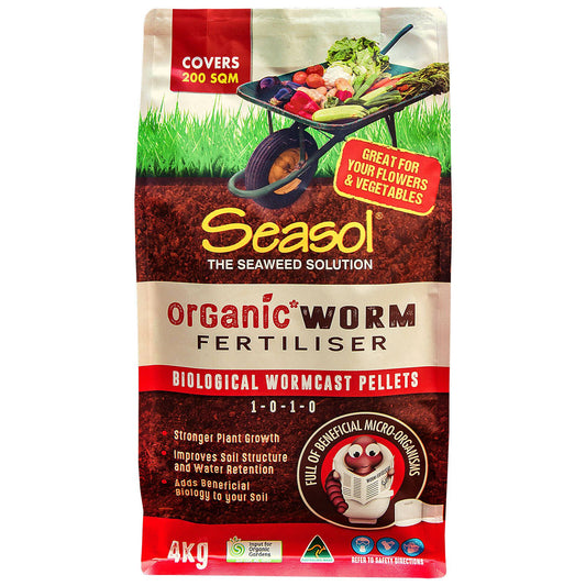 Seasol Organic Worm Fertiliser - 4kg