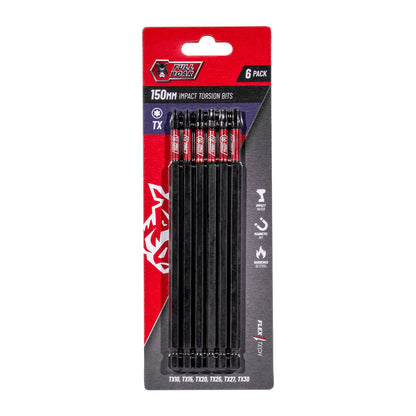 Full Boar Tx Impact Torsion Bits Set - 150mm - 6 Pack