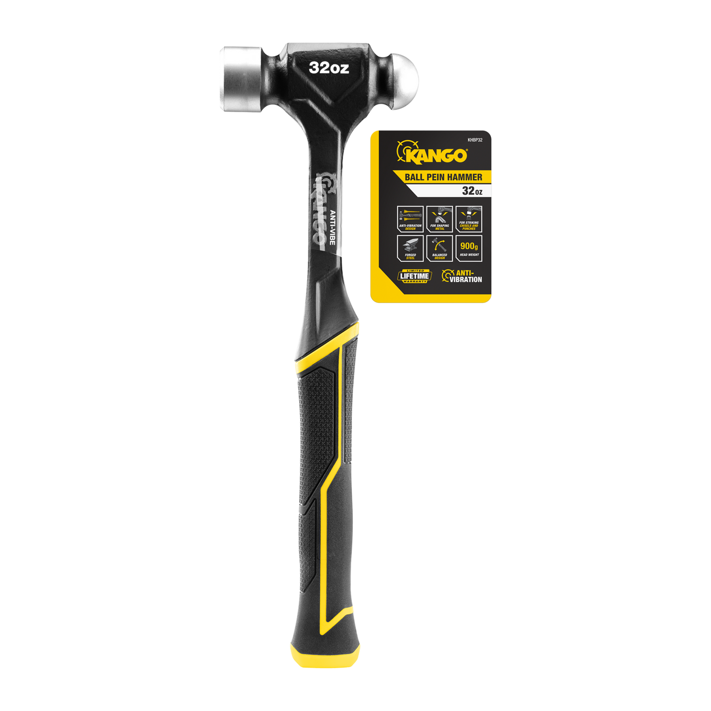 Kango Anti Vibe Ball Pein Hammer - 32oz - 1.61kg