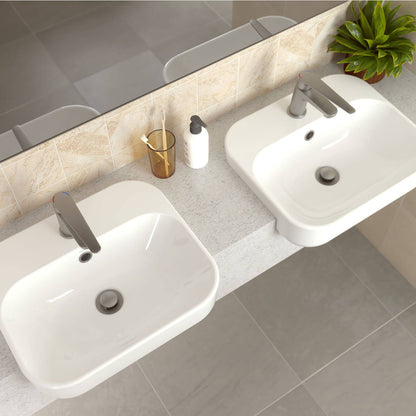 Homecare By Caroma Basin Mixer - Brushed Nickel - 40 x 150 x 175mm