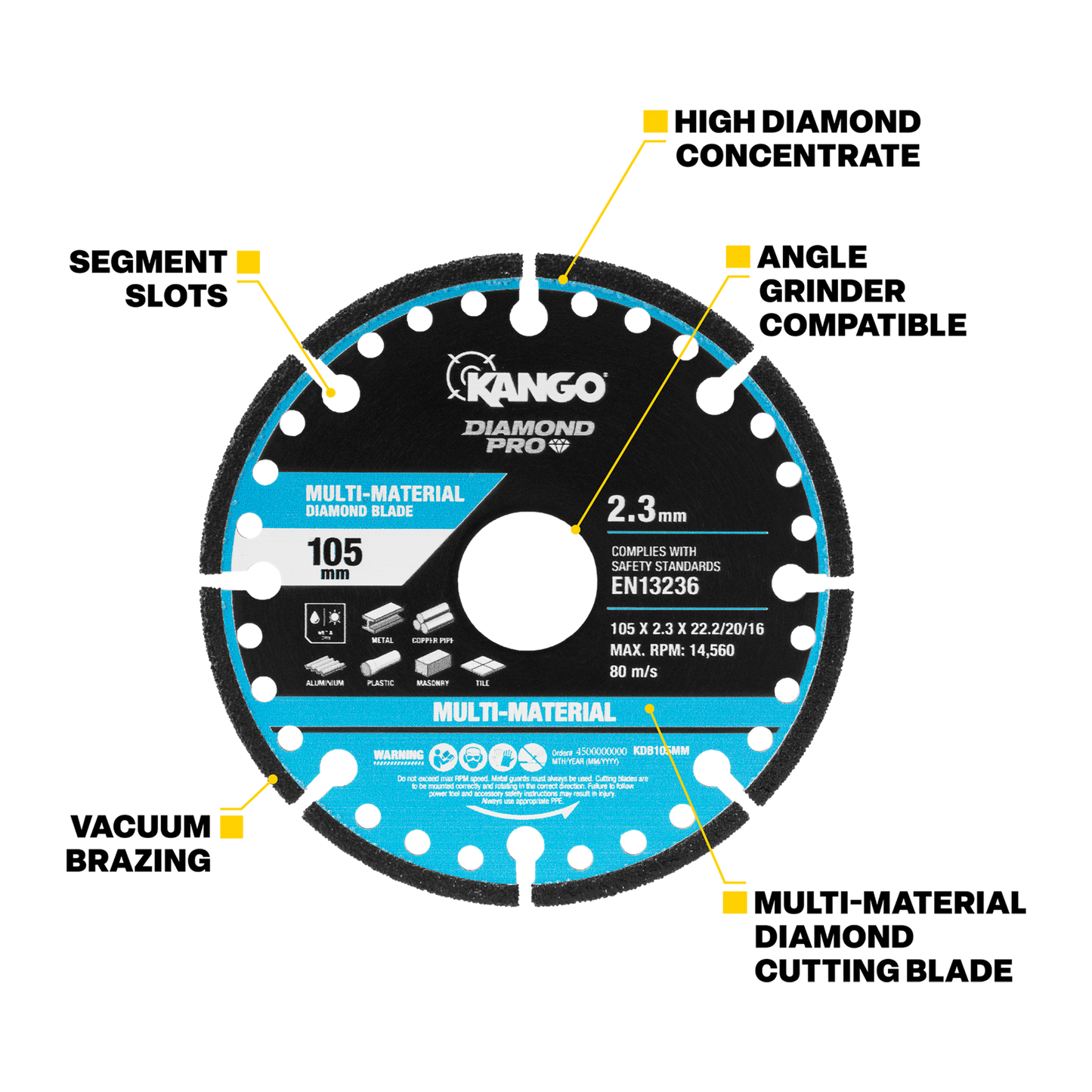 Kango Multi Material Diamond Blade - 105mm