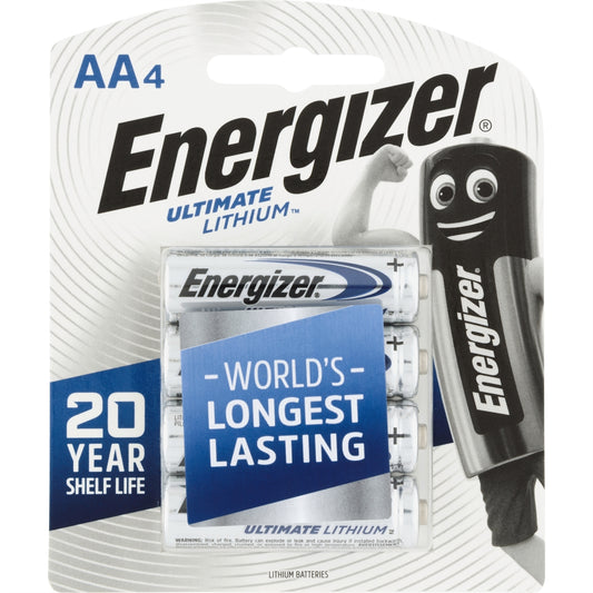 Energizer Ultimate Lithium AA Battery - 4 Pack