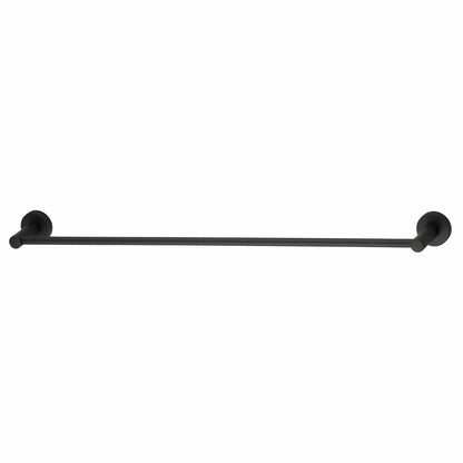 Mondella 620mm Matte Black Resonance Towel Rail - Metal - 1 Pack
