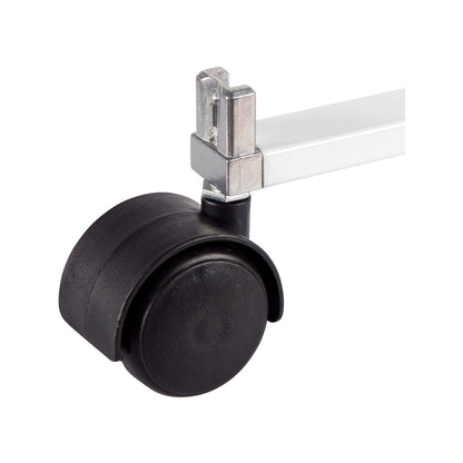 Flexi Storage Black Basket Frame Castors 40mm Plastic 4 Pack