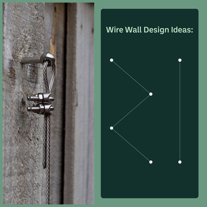 Garden Zen Tensioned Wire Wall Plant Trainer Kit - 5m