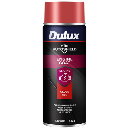 Dulux Autoshield Spray Paint - 340g - Red Engine Coat