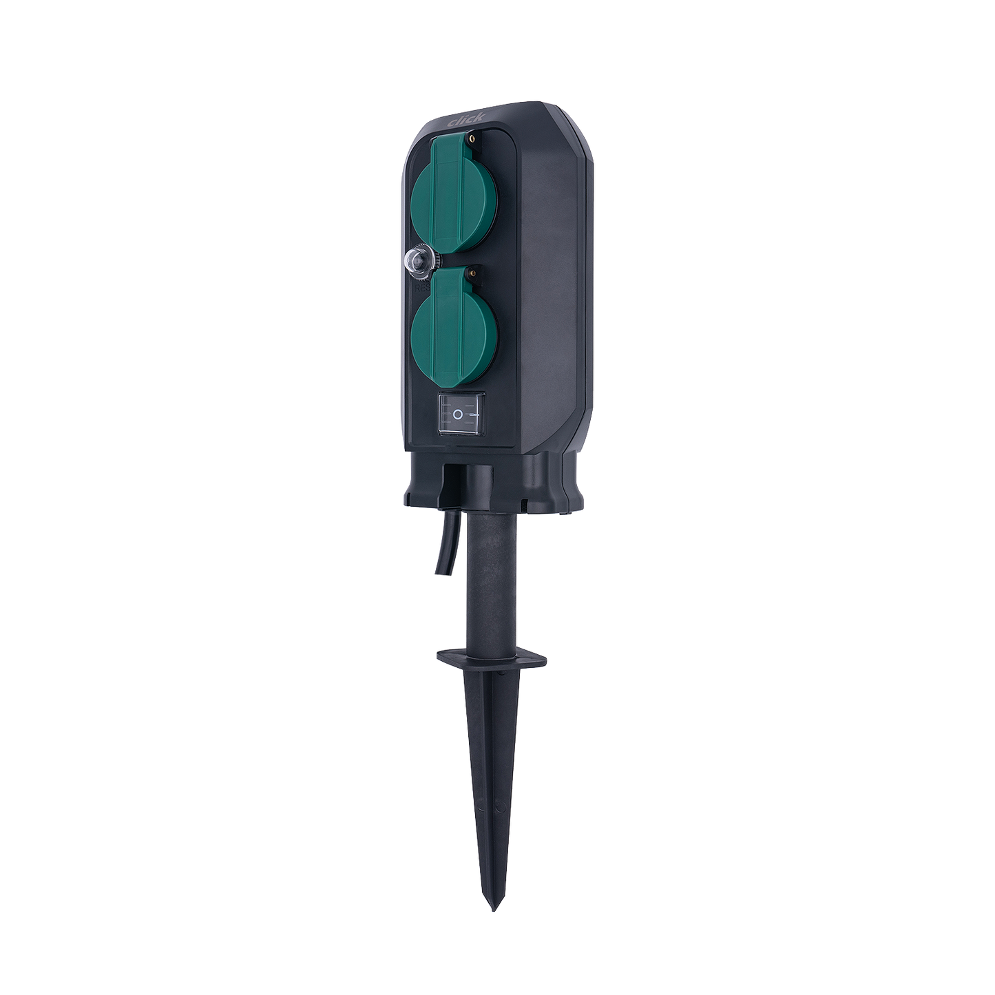Click Power Garden Stake Socket - 4 Outlet