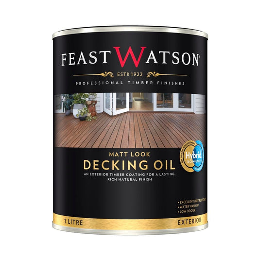 Feast Watson Merbau Matt Look Decking Oil 1L Water Based UV Resistant
