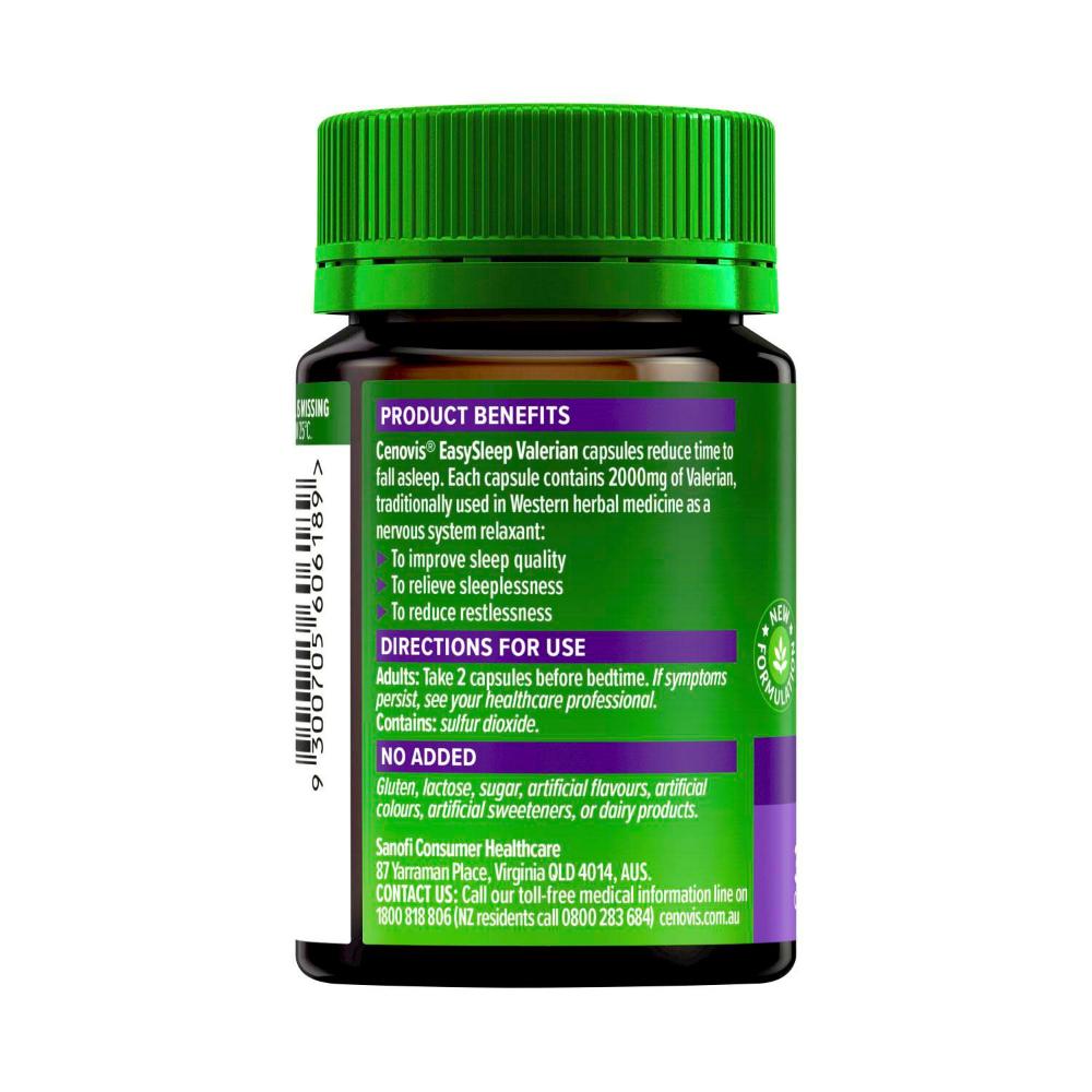 Cenovis Easy Sleep Valerian 2000mg Capsules - 30 pack