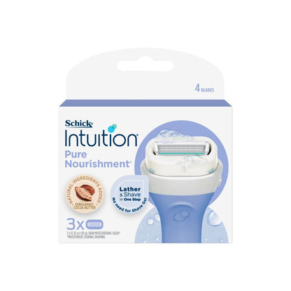 Schick Intuition Moisture Plus Sensitive Care With Aloe & Vitamin E Razor Cartridges - 3 pack