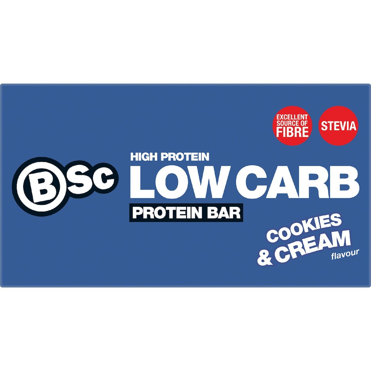 Bsc High Protein Low Carb Bar Cookies & Cream 60g X 5 Pack