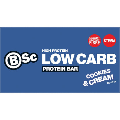 Bsc High Protein Low Carb Bar Cookies & Cream 60g X 5 Pack
