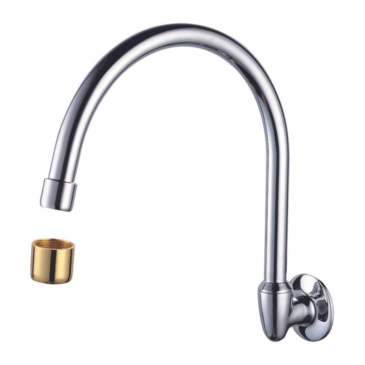 Shaw Mason Large Chrome Swivel Wall Sink Spa Spout - 59 x 278mm