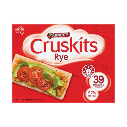 Arnott's Cruskits Crispbread Rye - 125g