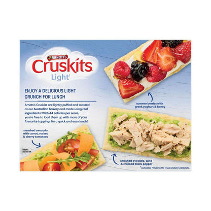 Arnott's Cruskits Crispbread Light Crisp 97% Fat Free - 125g