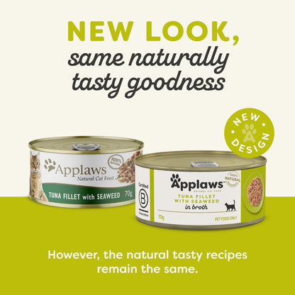 Applaws Wet Cat Food Tuna & Seaweed Tin 70g