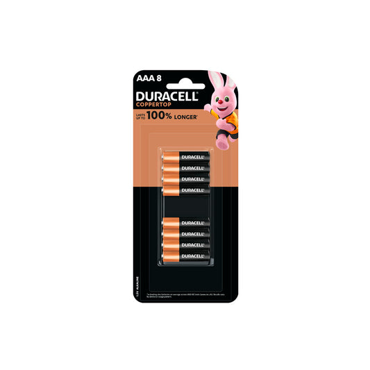 Duracell Coppertop AAA Alkaline Batteries - 8 Pack