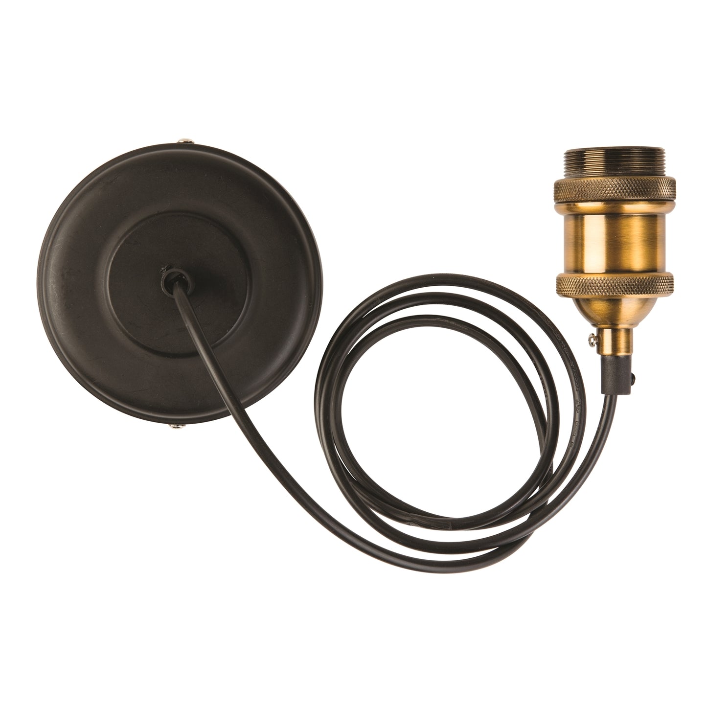 Brilliant Lighting Antique Bronze Andy Cord Pendant Suspension Kit - 1.8m