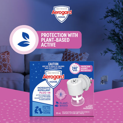 Aerogard Home Mosquito Repellent Plug-in Diffuser & Refill Each