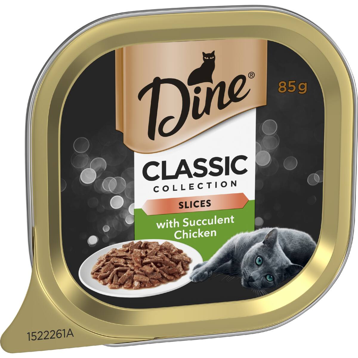 Dine Adult Wet Cat Food Slices With Succulent Chicken Trays 85g