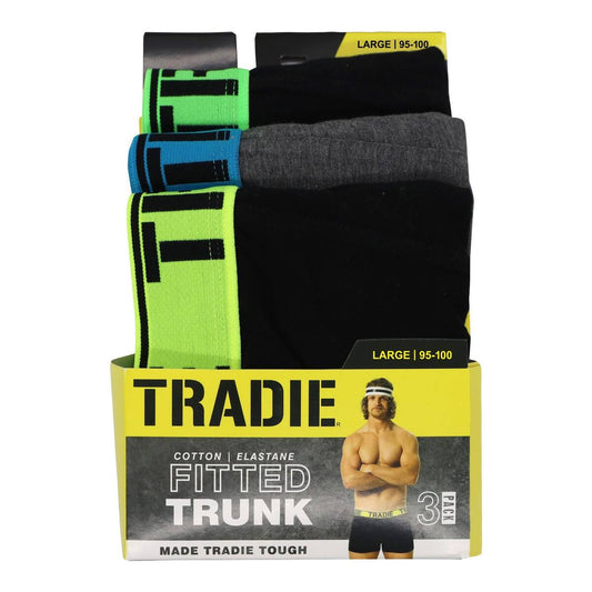Tradie Mens Trunk L 3 Pack
