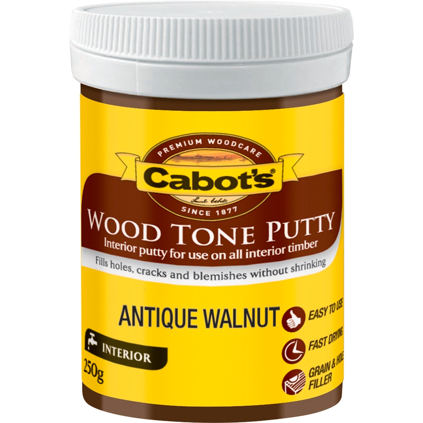 Cabot Antique Walnut Woodtone Putty - 250g