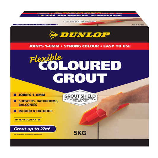 Dunlop Flexible Coloured Grout - 5kg - Slate Grey