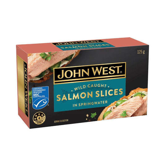 John West Salmon Slices Springwater - 125g