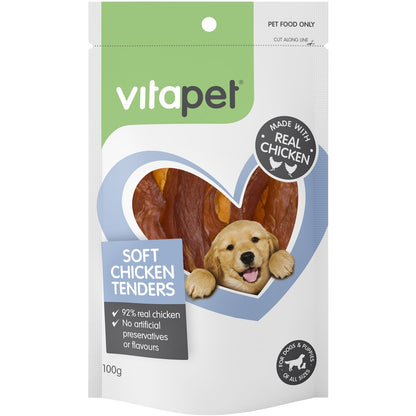 Vita Pet Soft Chicken Tenders Dog Treats 100g