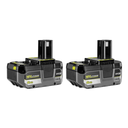 Ryobi ONE+ Lithium High Performance Battery Twin Pack - 5.0Ah - 2 Pack