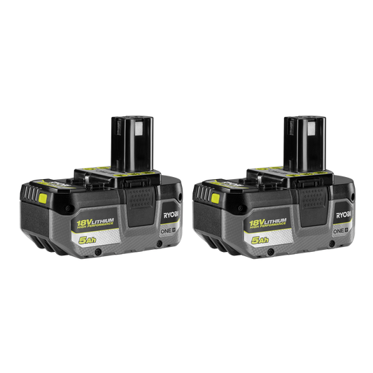 Ryobi ONE+ Lithium High Performance Battery Twin Pack 5.0Ah 2 Pack