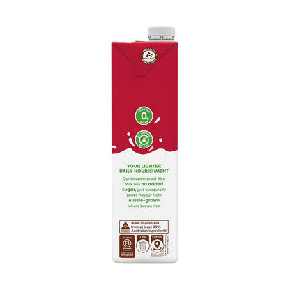 Vitasoy Unsweetened Long Life Rice Milk - 1L