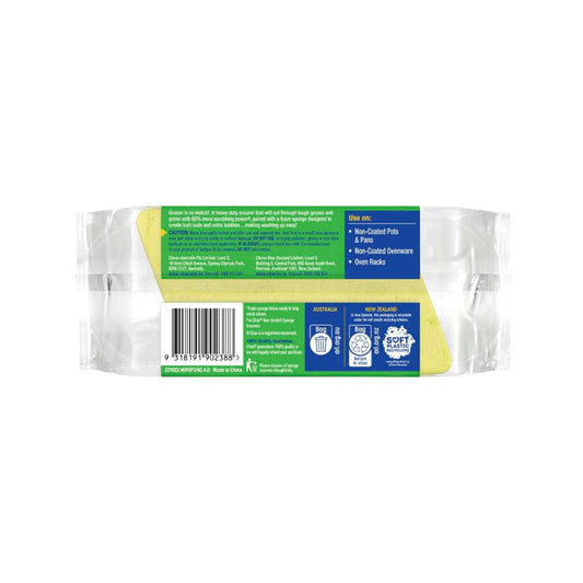 Chux Heavy Duty Scourer + Foam Sponge - 3 pack