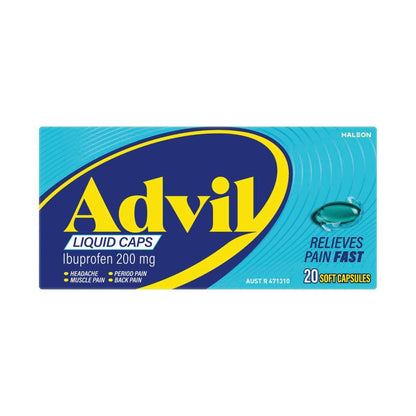 Advil Liquid Ibuprofen Pain Relief Capsules - 20 Pack