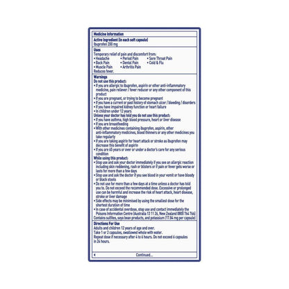 Advil Liquid Ibuprofen Pain Relief Capsules - 20 Pack