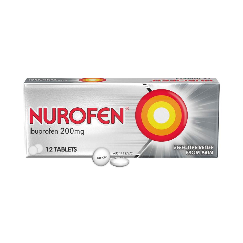 Nurofen Pain And Inflammation Relief Tablets 200mg Ibuprofen - 12 pack