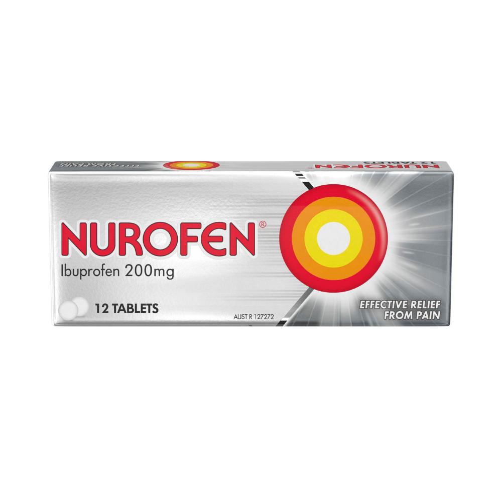 Nurofen Pain And Inflammation Relief Tablets 200mg Ibuprofen - 12 pack