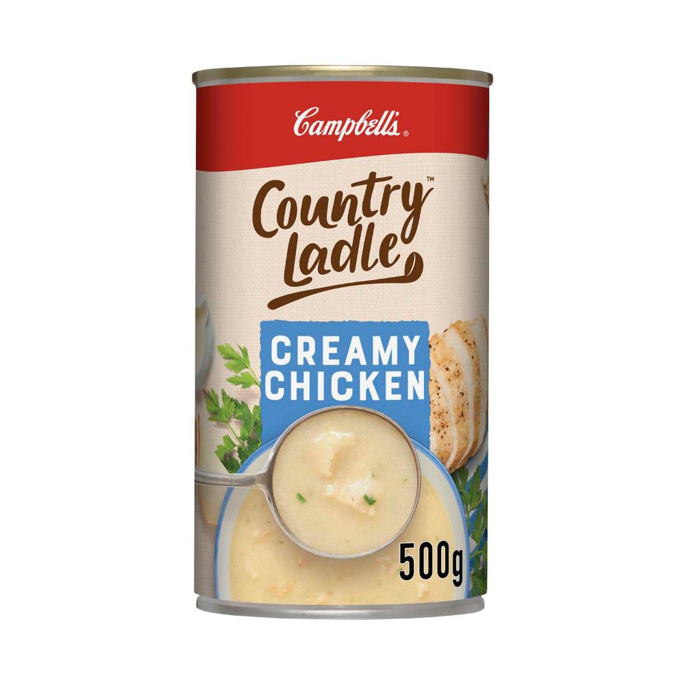 Campbell's Country Ladle Soup Can Creamy Chicken - 500g
