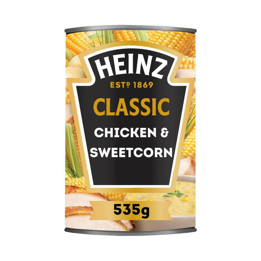 Heinz assic Chicken & Sweet Corn Soup Can - 535g