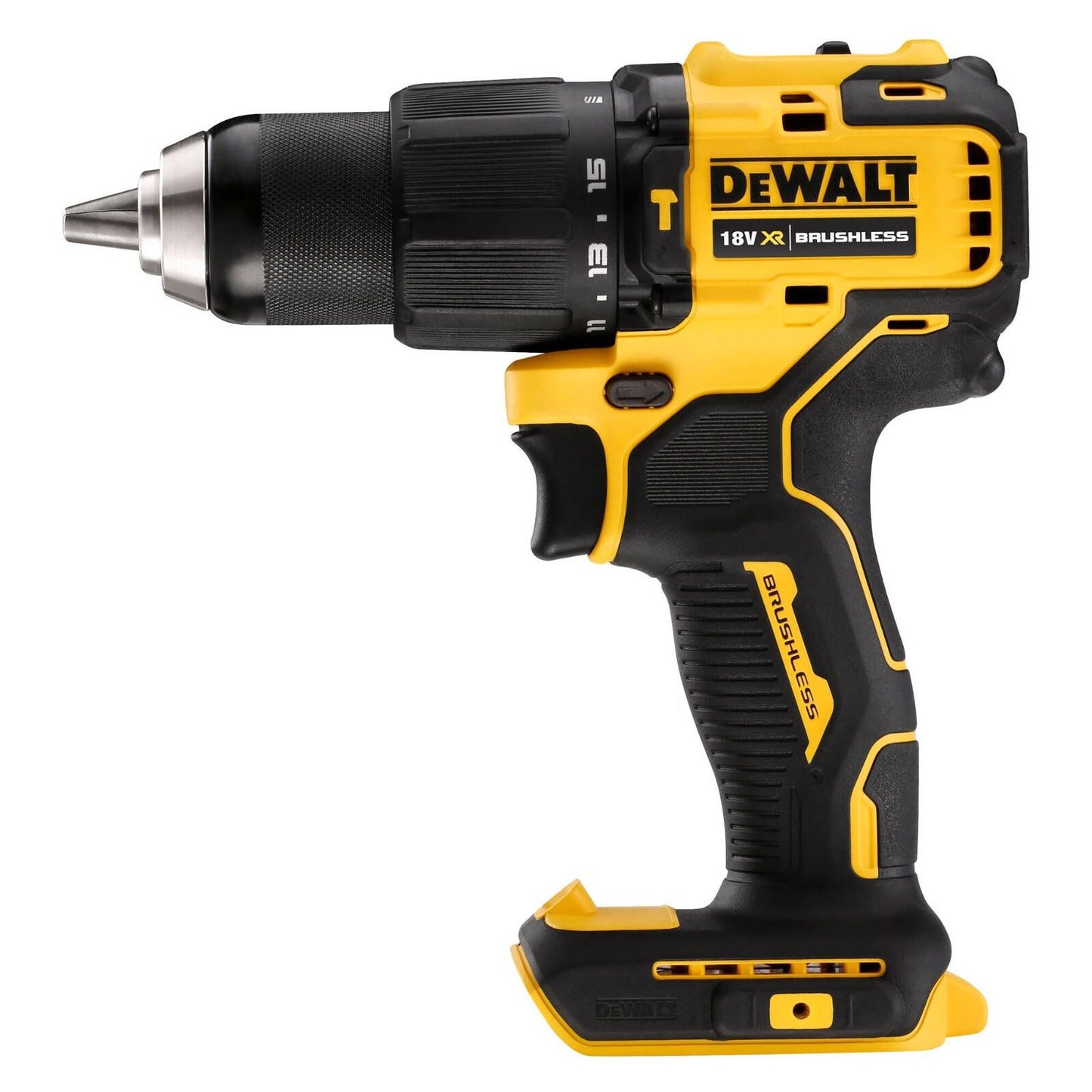 Dewalt Compact Brushless Hammer Drill Driver - 18V - 175mm - DCD709N-XJ