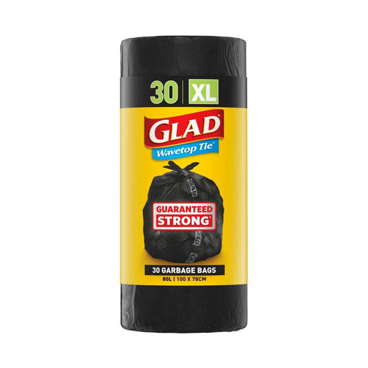 Glad Garbage Bag Wavetop Tie XL - 30 pack