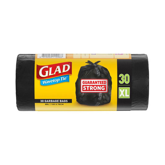 Glad Garbage Bag Wavetop Tie XL - 30 pack