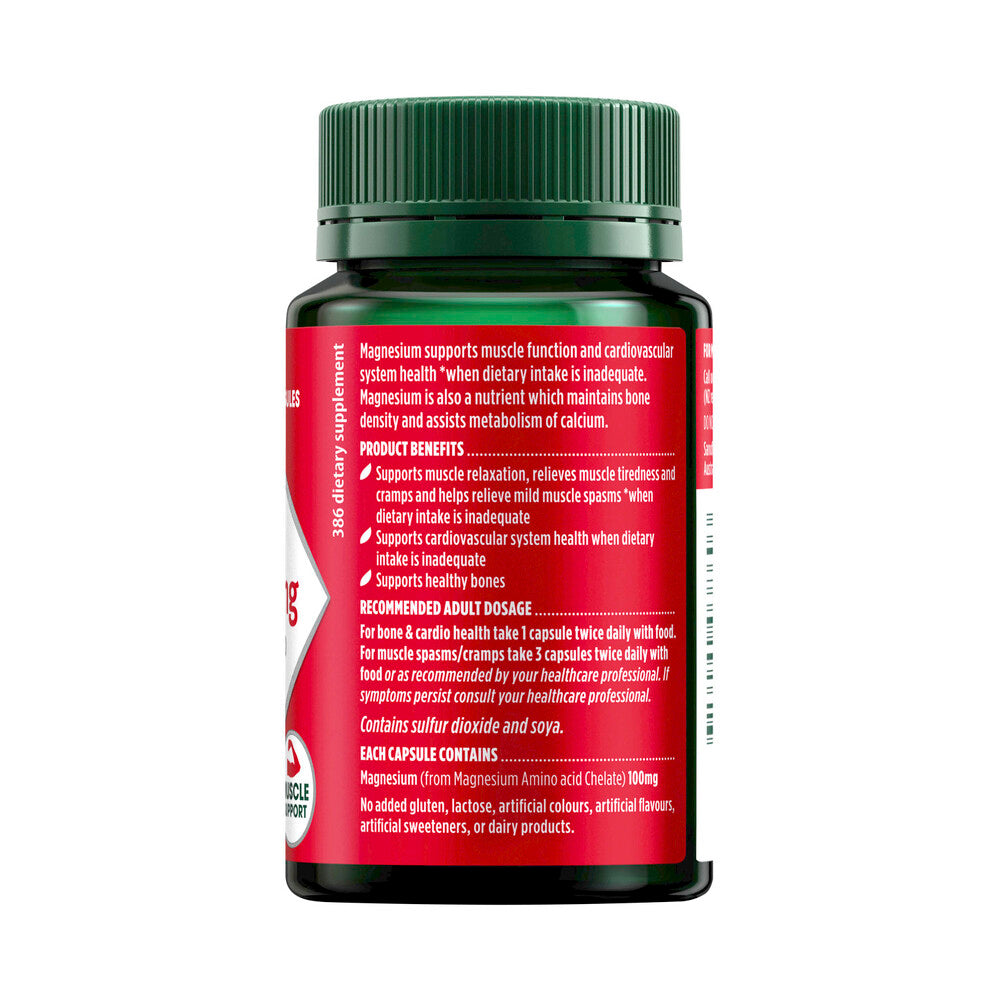 Nature's Own Magnesium Chelate 500mg Muse Health Capsules - 75 pack