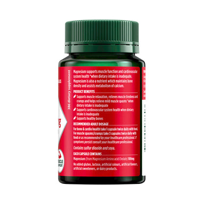 Nature's Own Magnesium Chelate 500mg Muse Health Capsules - 75 pack