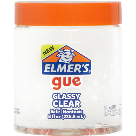 Elmer's Gue Premade Slime Jar Glassy Clear 237ml
